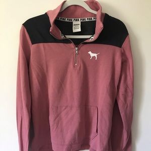 Pink quarter zip
